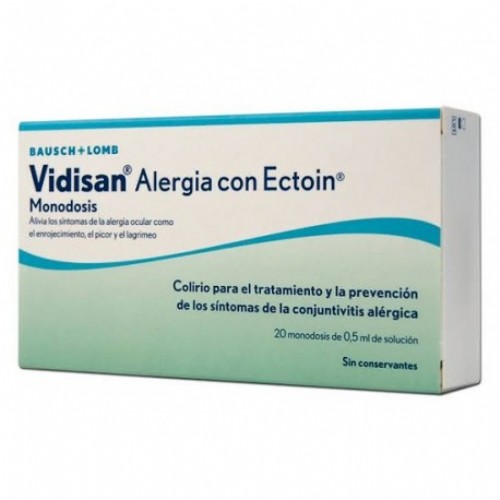 VIDISAN ALERGIA CON ECTOIN COLIRIO MONODOSIS 20