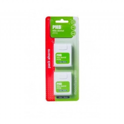 PHB FLUOR Y MENTA HILO DENTAL PTFE 50 M PACK DUP