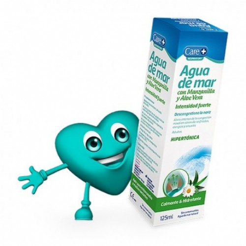 Care+ agua de mar manzanilla y aloe vera - intensidad fuerte (125 ml)