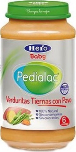 PEDIALAC VERDURITAS TIERNAS CON PAVO HERO BABY 2