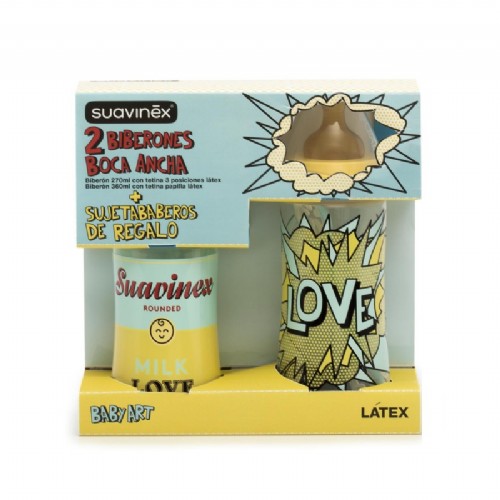 SUAVINEX BABY ART PACK BIBERON SILICONA