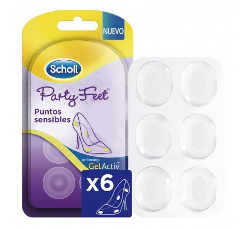 Scholl party feet prote puntos sensibles