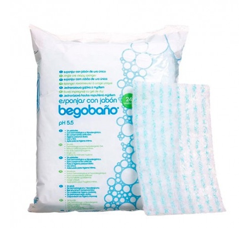 Begobaño esponja enjabonada desechable (24 esponja)