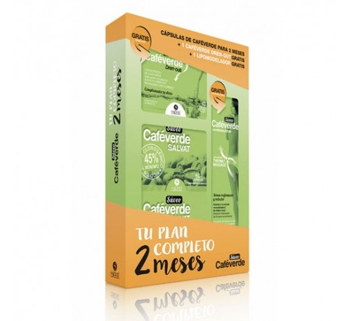 Pack suveo cafeverde salvat 60 caps x2 +lipomod.