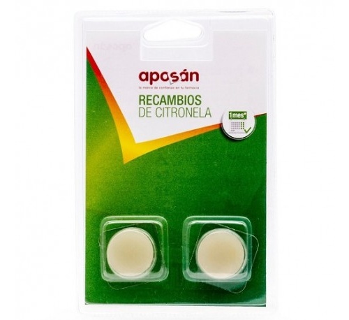 Aposan recambio pulsera aromatica citronela 2 u