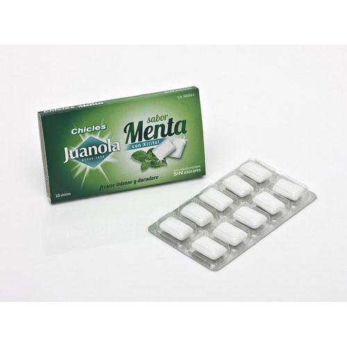 JUANOLA CHICLE MENTA XILIT 14G