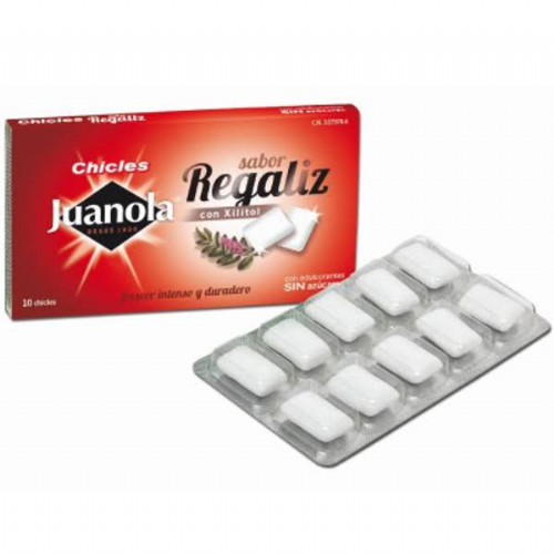 JUANOLA CHICLE REGALIZ SABOR CLASICO 10 G