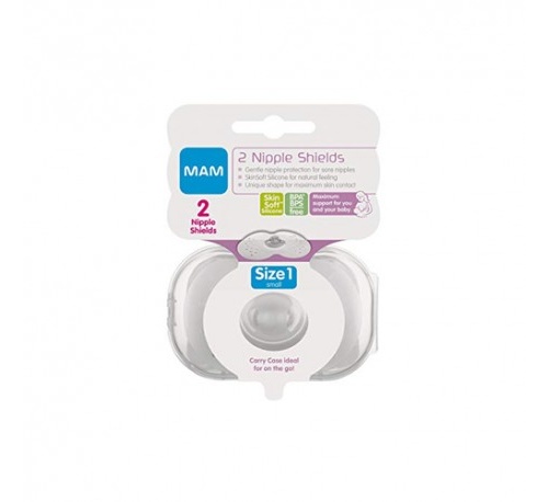 Pezonera silicona - mam nipple shields (2 u t- peq)