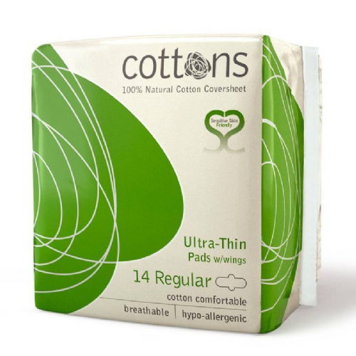 Cottons maxi compresa alas regular 14u