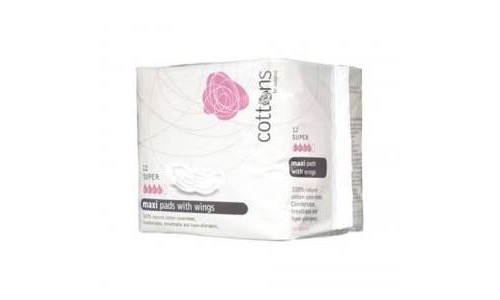 Cottons maxi compresa alas super 12u
