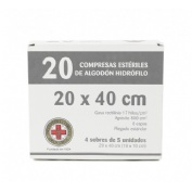 Gasa esteril algodon hidrofilo compresas - gran cruz (4 sobres 5 unidades)