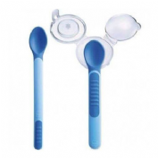 Mam heat sensitive spoon & cover - mam cuchara con puntas sensibles al calor
