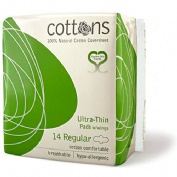 Cottons ultra fina compresa alas regular 14u