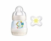 MAM BIBERON 130ML + CHUPETE SILICONA 0-2