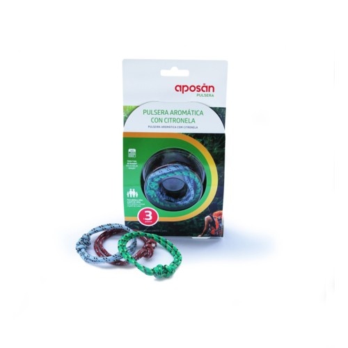 Aposan pulsera aromatica citronela (3 u)